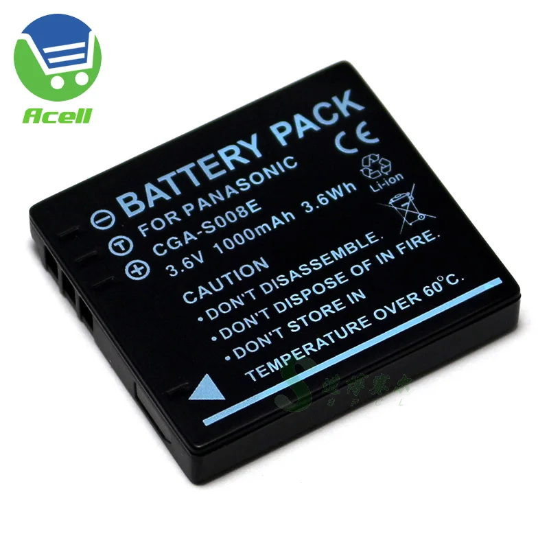 CGA S008E Батарея + USB Зарядное устройство для цифрового фотоаппарата Panasonic DMC FX38 FX37 SDR