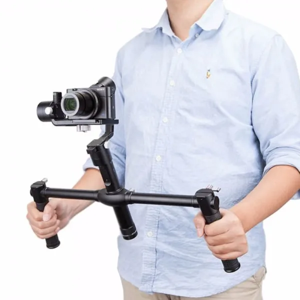 Zhiyun Crane 2 Crane2 3 Axis Ручной Стабилизатор+ Zhiyun двойная ручка кронштейн для DSLR камер нагрузка до 3,2 кг