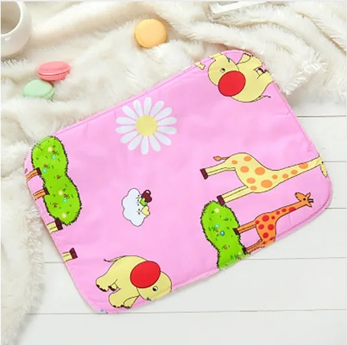 5pcs 24 * 35cm Printed Diapers Kids Cloth Diapers Baby Stroller Pram Waterproof Bed Reusable Layer Foil Mat Blanket Urine P