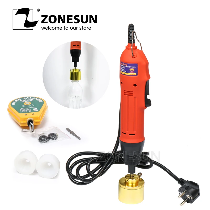 

ZONESUN 100% Warranty Portable automatic electric bottle capping machine, Cap screwing Machine(10-30MM)