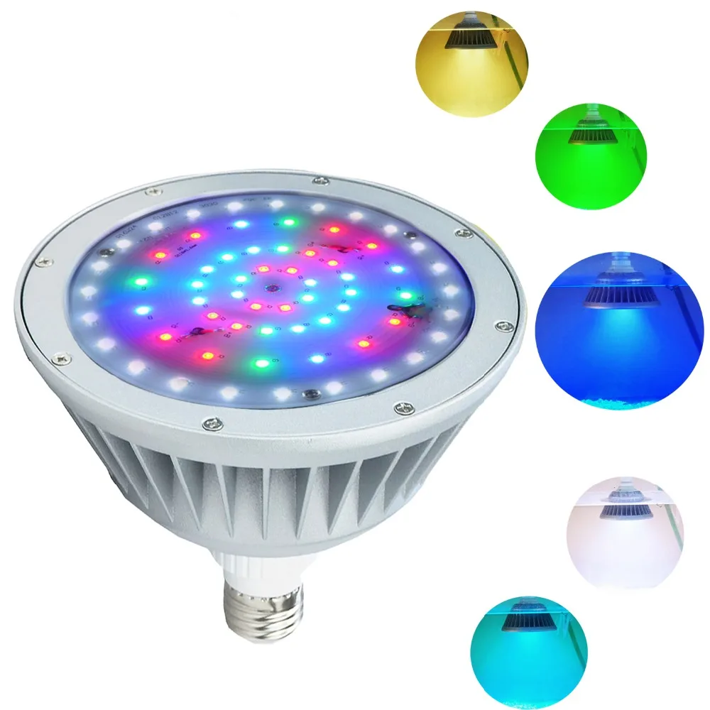 

2 Pack RGB+W LED Swimming Pool Light 120V IP65 Waterproof Outdoor Underwater Night Lamp US Warehouse pond light Party Decoration