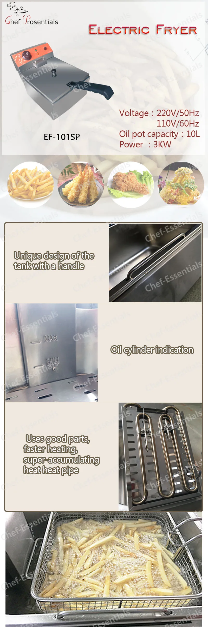 Electric fryer poster