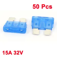X Autohaux авто автомобиль караван Грузовик внедорожник Лодка Atc плавкие предохранители синий 15A 32 V 50 шт