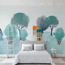 Style wood hill TV background wall professional production mural wholesale wallpaper custom photo wall Style wood hill TV background wall professional production mural wholesale wallpaper custom photo wall
