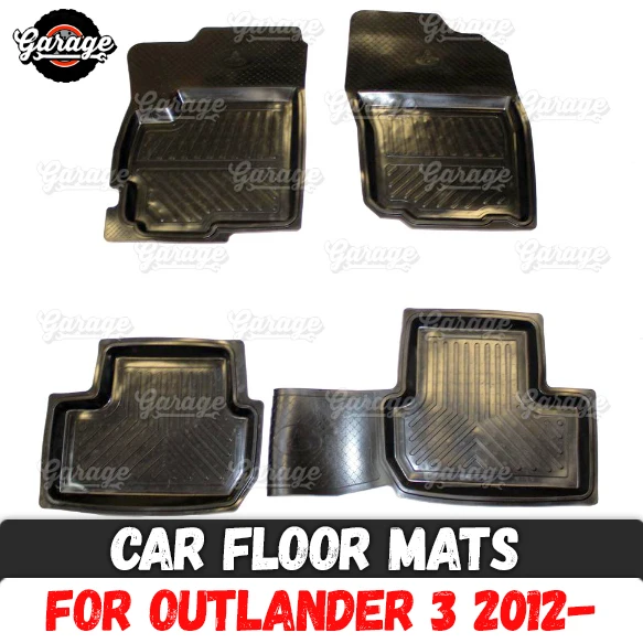 

Car floor mats for Mitsubishi Outlander III 2012- rubber 1 set / 4 pcs or 2 pcs accessories protect of carpet car styling