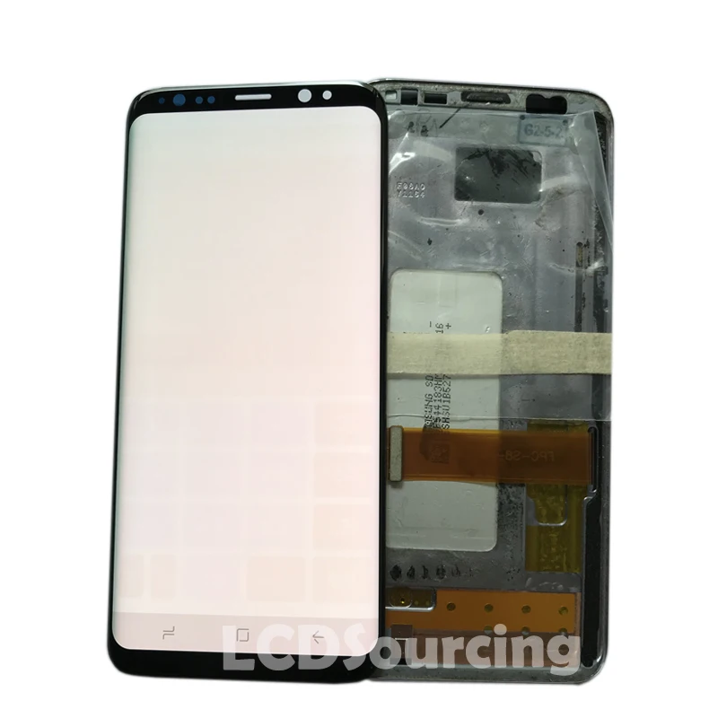 Большой ЖК-дисплей для samsung S8 G950 G950F G950FD S8 Plus G955 G955F кодирующий преобразователь сенсорного экрана в сборе Замена