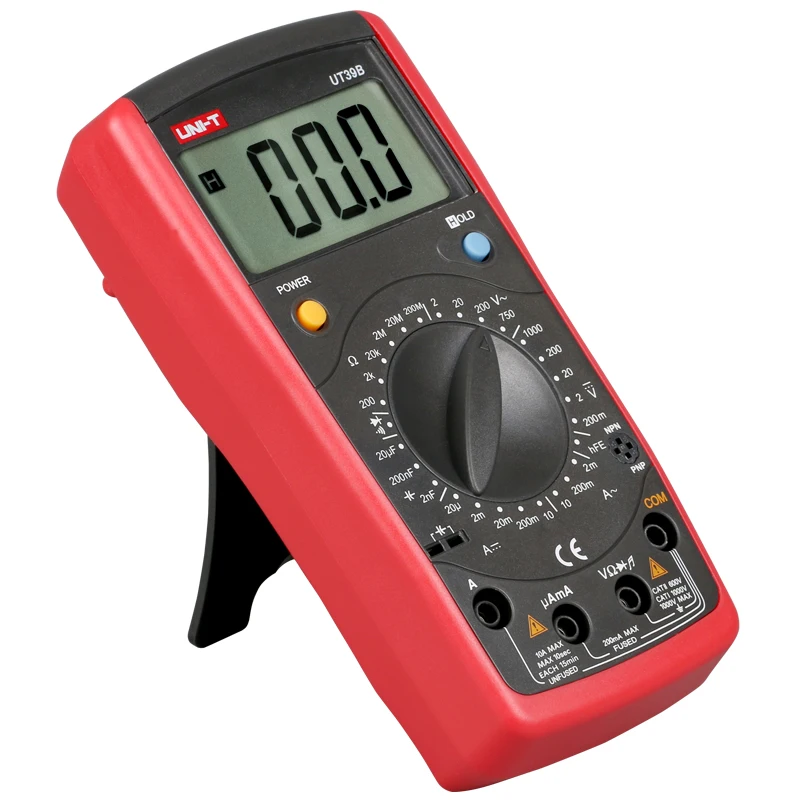 Goedkoop UNI T UT39A UT39B UT39C UT39E Manual range Digitale Multimeter; diode test Transistor Temperatuur Frequentie Capaciteit test