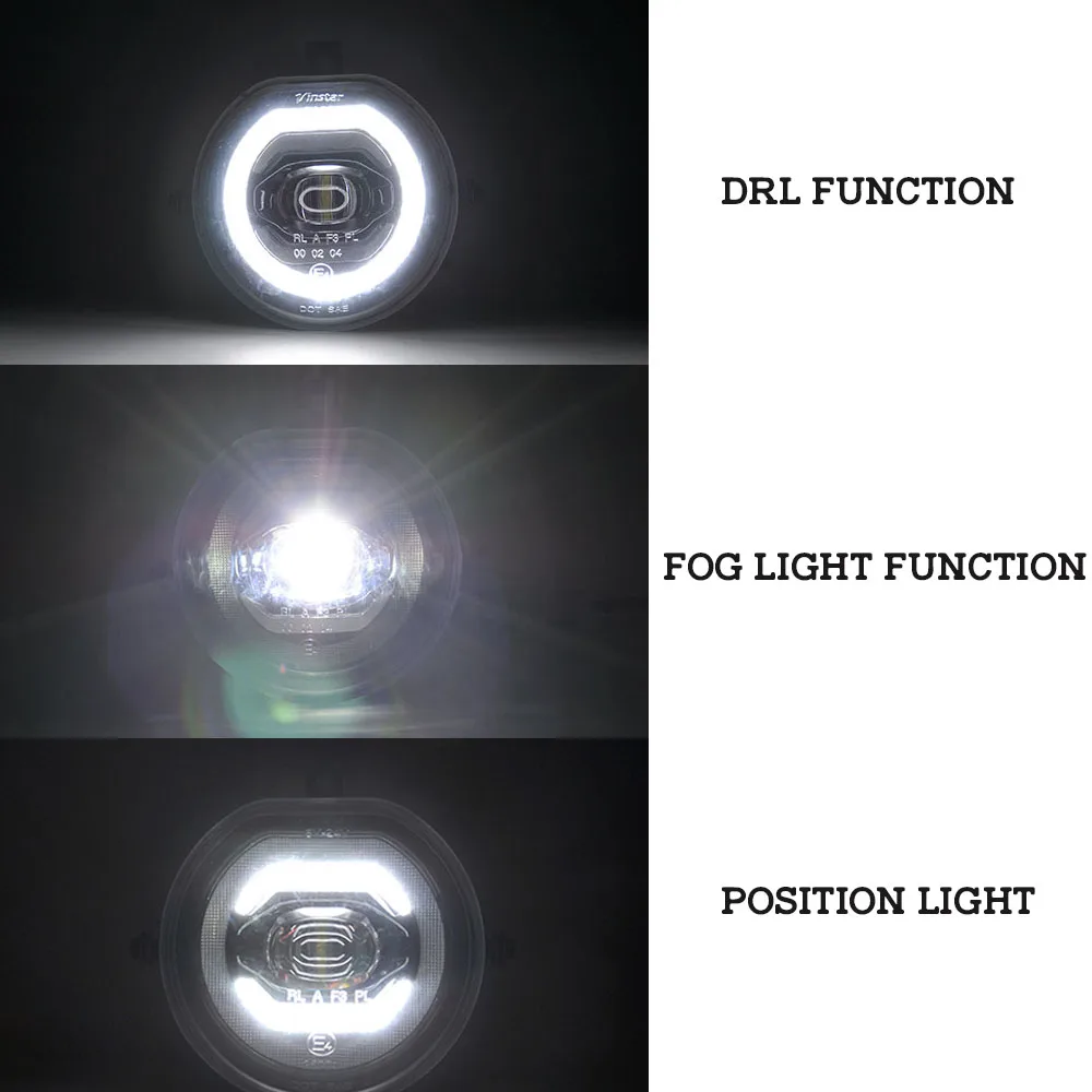 1 пара светодиодное кольцо с ореолом DRL+ стояночного света+ Противотуманные фары для MINI COOPER S F54 Clubman F55 5 двери F56 3-дверей/кабриолет