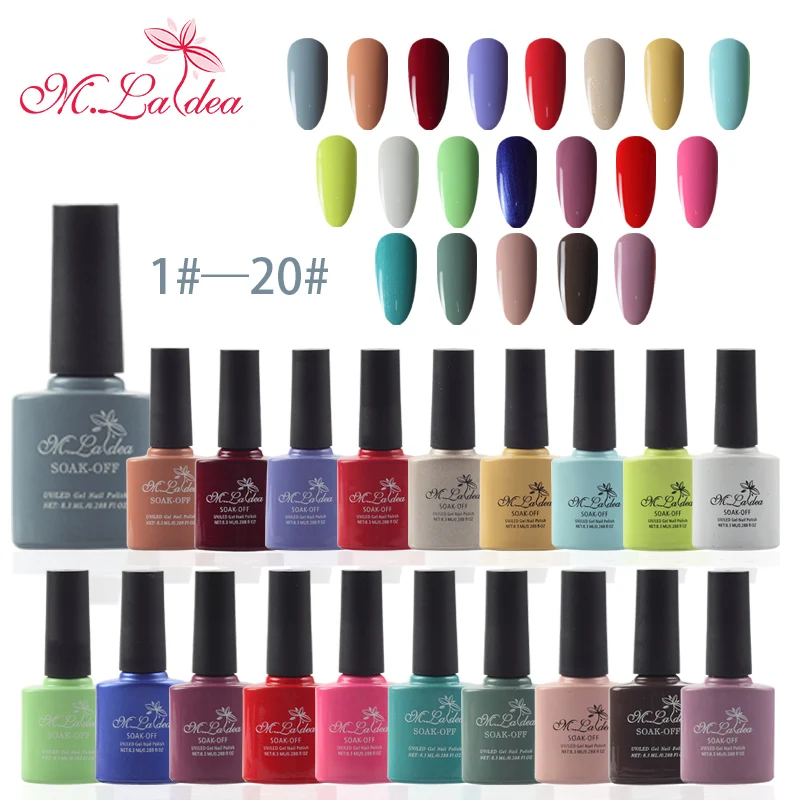 

M.Ladea 140 Color Gel Nail Polish 8.3ML Soak Off Enamel Gel Polish Nail Art LED UV Gel Nail Polishes Gel Lacquer