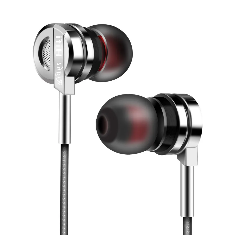 

PTM D05 Zinc Alloy HiFi Stereo Earphone In Ear Earphones fone de ouvido BASS Metal DJ MP3 Headset With Mic Universal Earbuds