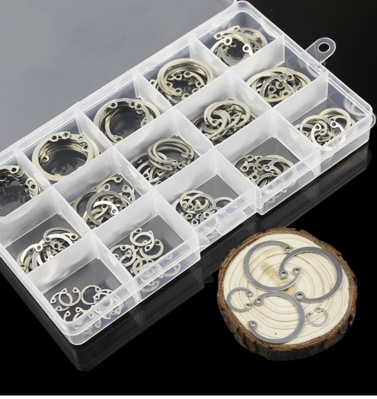 150Pcs 30 Kinds Stainless Steel Circlip Retaining Ring Snap Ring Assortment Kit 150Pcs 30 Kinds Stainless Steel Circlip Retaining Ring Snap Ring Assortment Kit