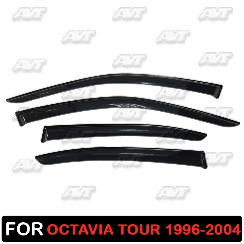 Window deflectors for Skoda Octavia Tour 1996-2004 1 set-4 pcs car styling wind decoration guard vent visor rain guards cover