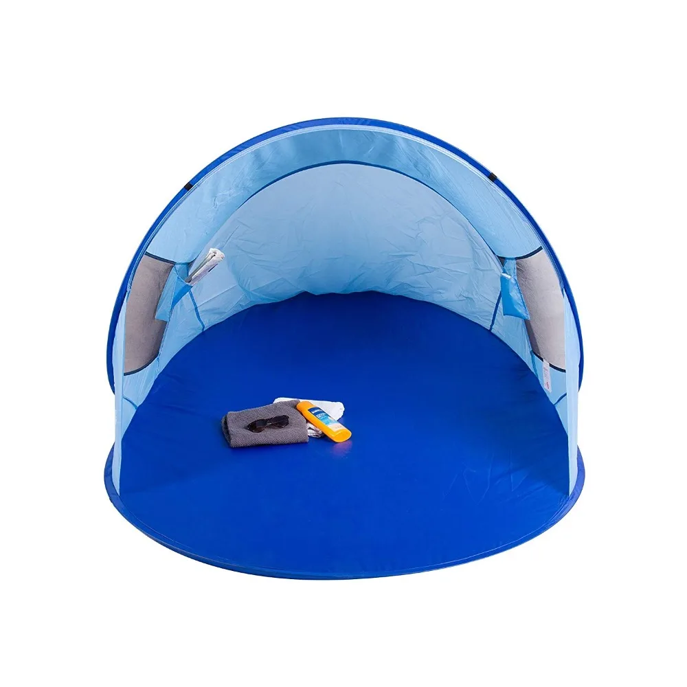 Portwave للجنسين المنبثقة شاطئ خيمة في الهواء الطلق شاطئ الأسرة التخييم كابانا المضادة للأشعة فوق البنفسجية مظلة المأوى المنبثقة خيمة