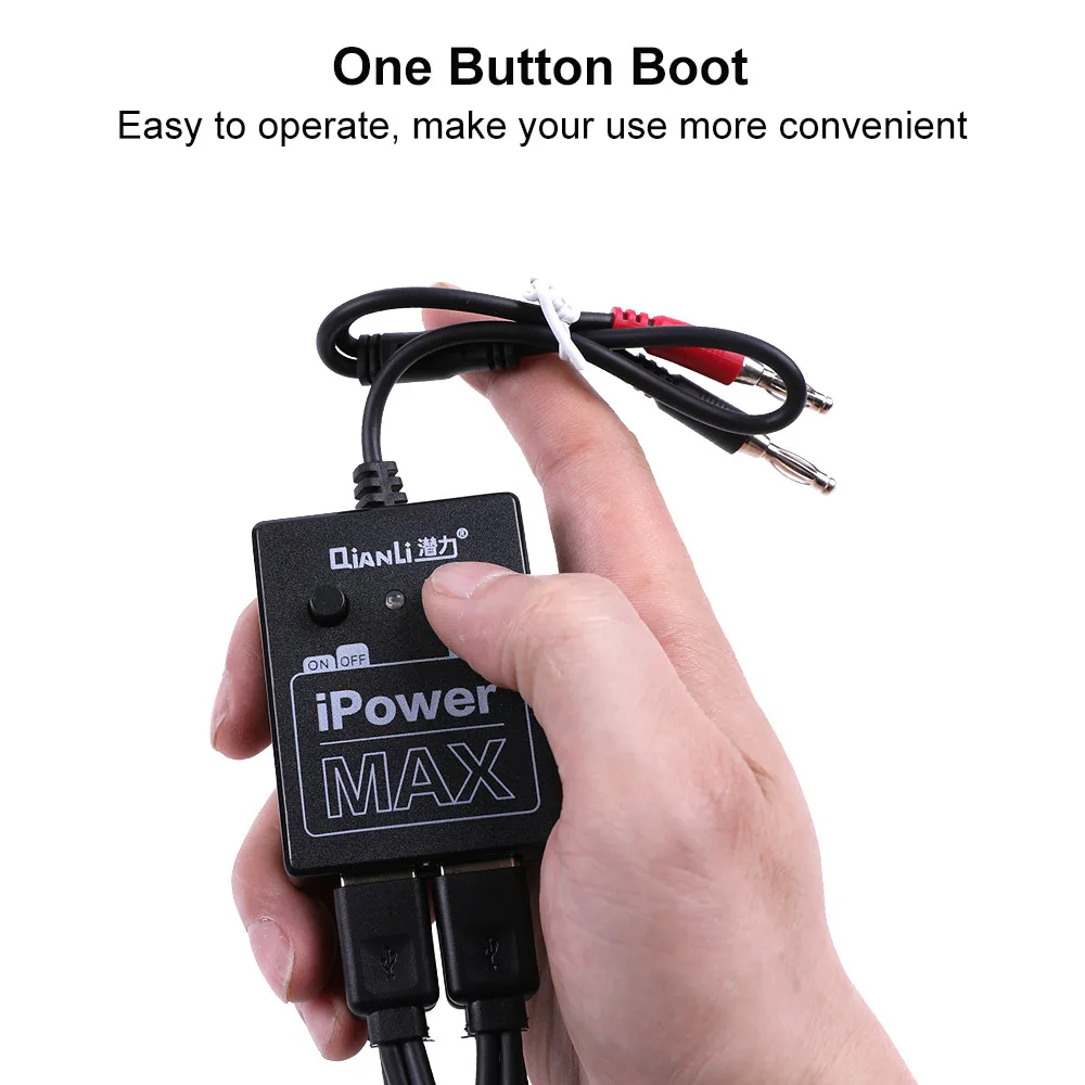 Новый &quotQIANLI&quot iPower Max телефон ремонт мощность ток Тестовый Кабель с вкл/Выкл