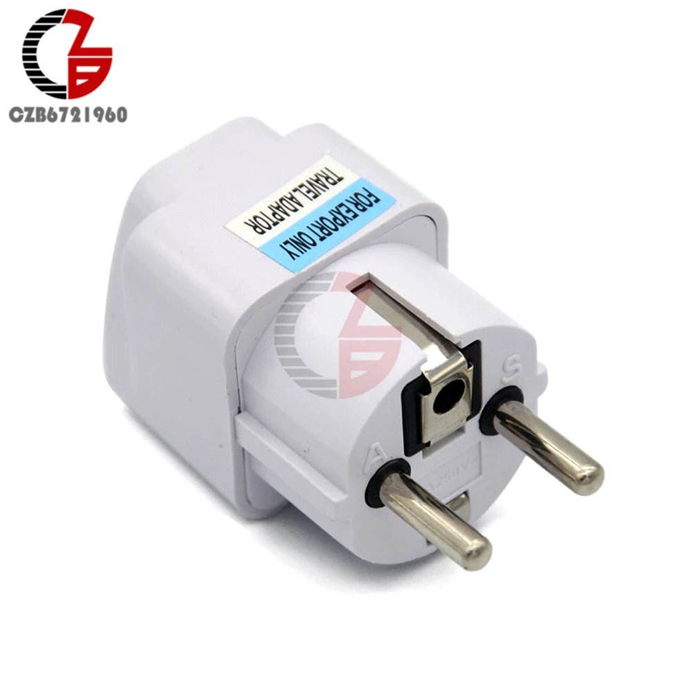 

US UK AU Universal To EU Power Converter Charger Adapter Home Wall Plug Travel
