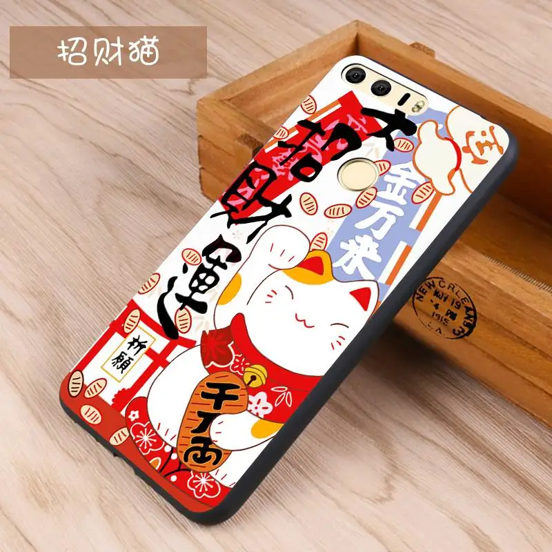 Huawei honor 8 Case Original Cover for Huawei honor 8 Case Bag honor 8 Cover Skin Wolf Fish Skull Fundas 100% 21