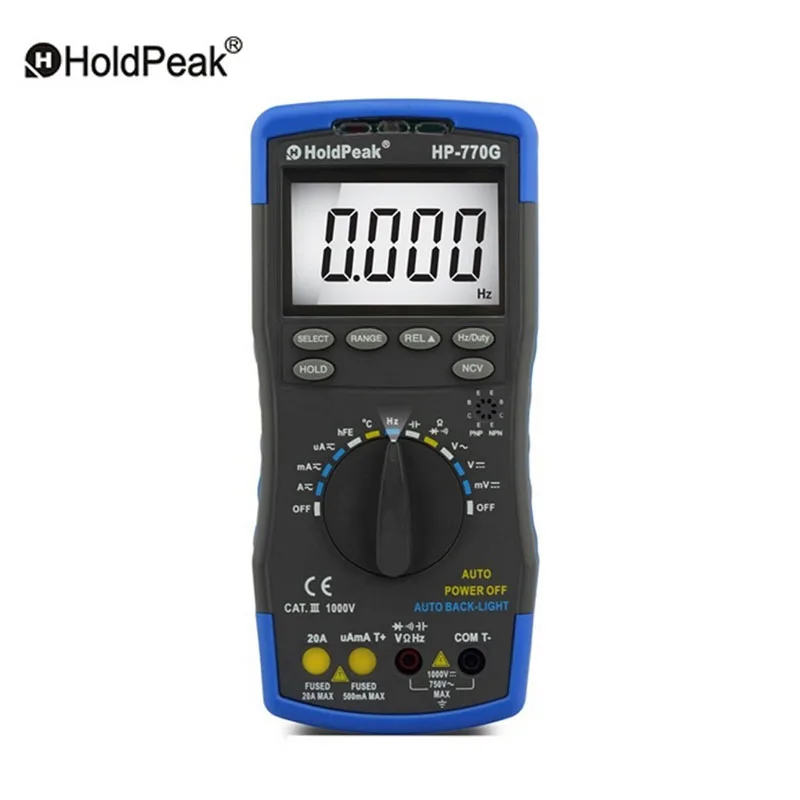 HoldPeak HP 770G Automatic Range Smart Backlit Digital Multimeter