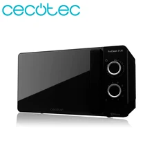 Cecotec Microondas negro ProClean 3130 ¡Con Grill y Revestimiento Ready2Clean para una mejor limpieza! Tecnología 3DWave 20 L