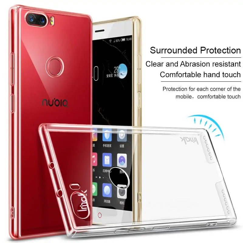 IMAK Crystal Прочный чехол для телефона ZTE Нубия Z17 жесткий NX563J крышка ультра тонкий