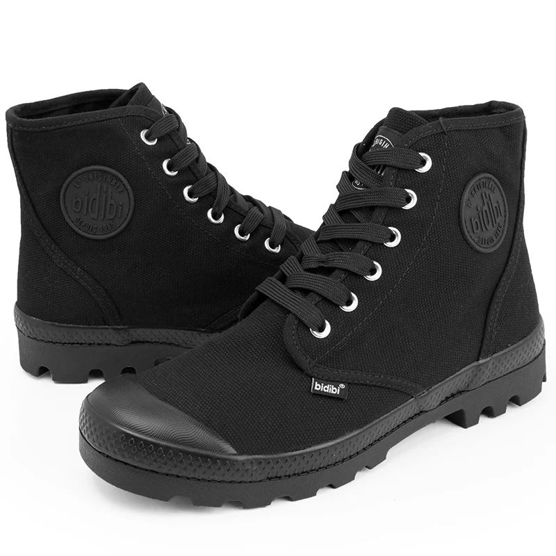 Big Size 36-48 Yards Canvas Shoes Men Round Head Quality High-Top Lace-Up Breathable Soft Flats Footwear Outdoor Casual Shoes (30)