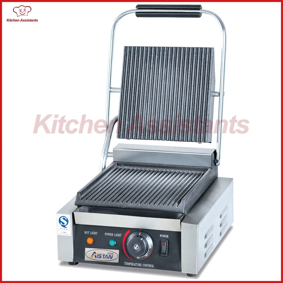

EG811 desktop single plate panini grill machine for commerical use
