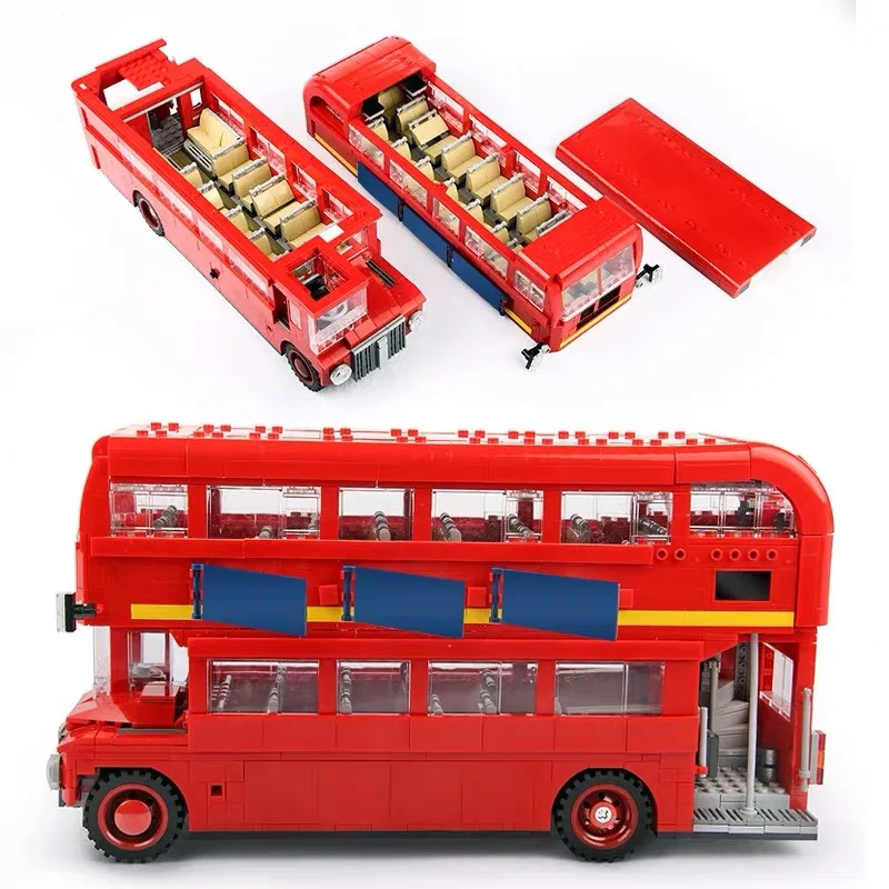 

BELA 10775 Technic Series The London Bus Set Building Blocks 1686Pcs Compatible 10258 Birthday Gift Educational Toy For Children