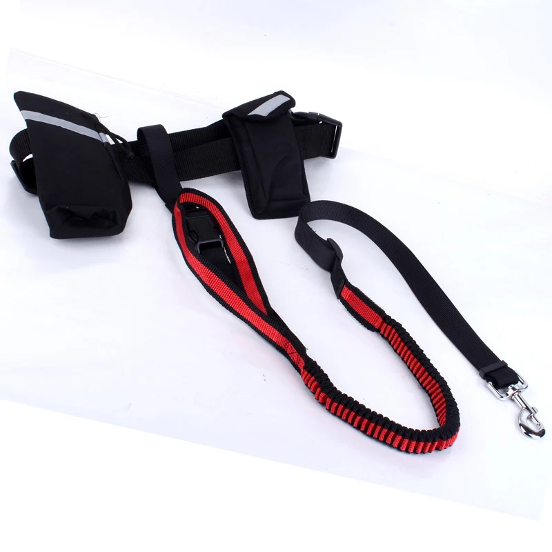 

Pet Elastic Buffer Running Dog Leash Set Hands Free Dog Leash Collar Pet accessories Puppy Dog Harness Leash For Animals