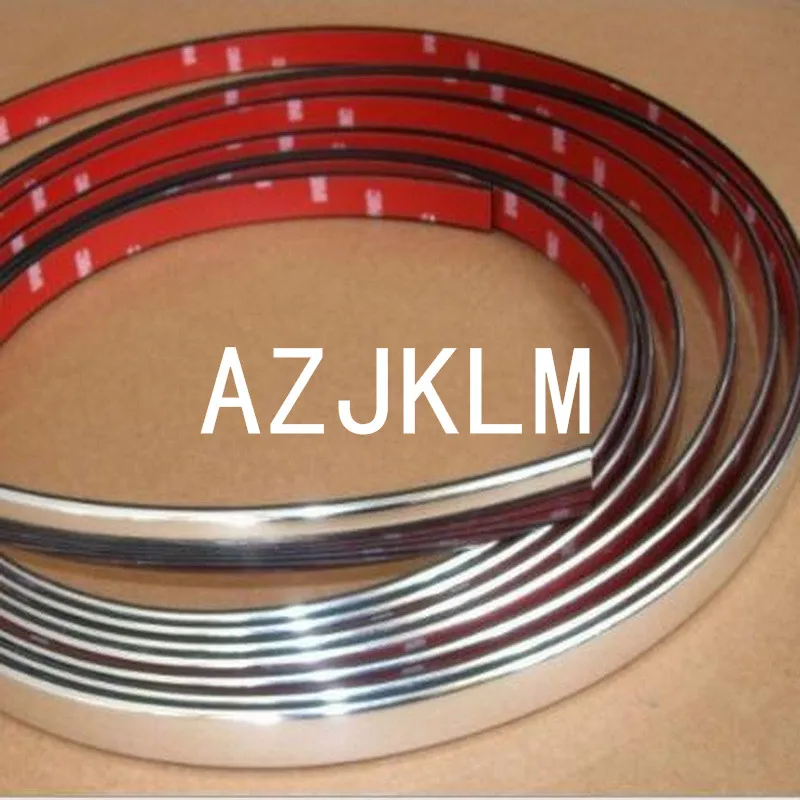 5M 30mm Car Moulding Trim Silver Chrome Strips Car Van DIY Interior