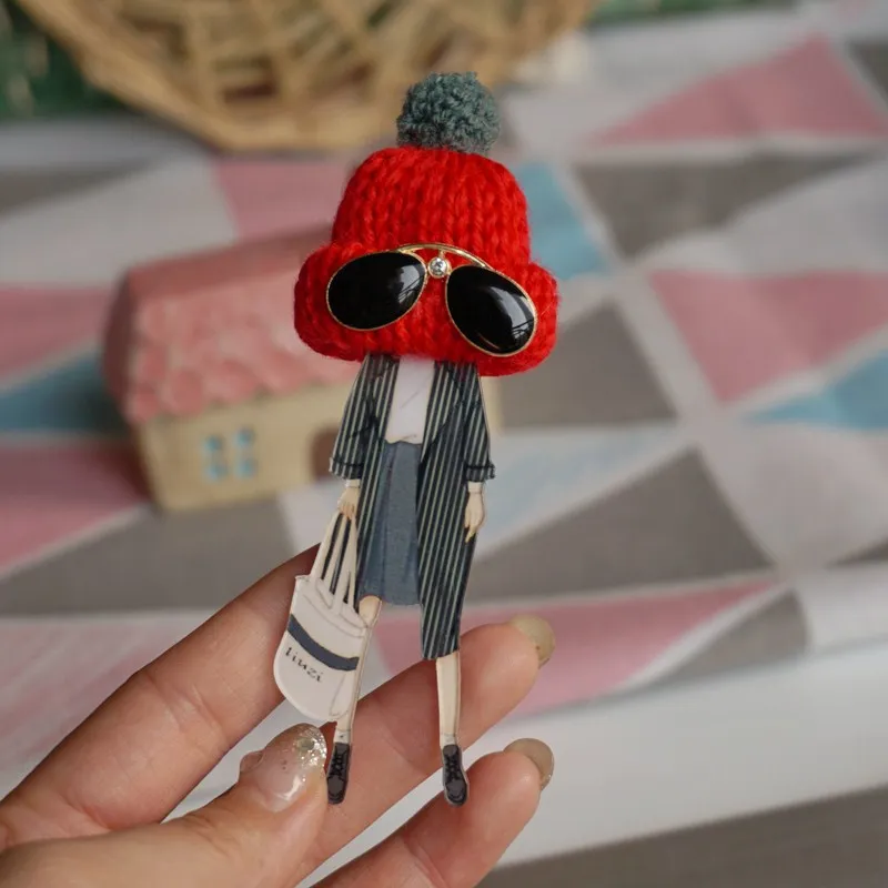 110.68руб. |Высокое качество, дизайнерские ретро значки, модные броши с лисой для женщин, шерстяные броши на шляпу, булавки на рюкзак, подарки для девочек, украшение из ткани-in Броши from Украшения и аксессуары on AliExpress 