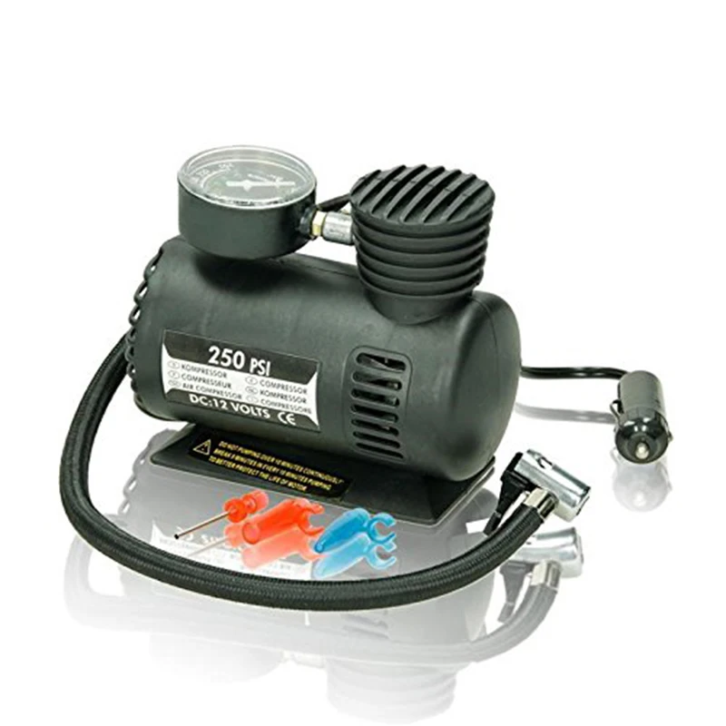 250PSI 12 В компрессор мини-автомобиль пневматический электрический Air насос Малый HWC