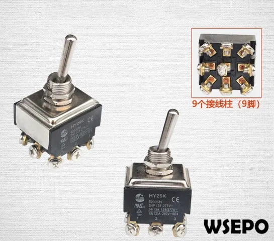 9 Pin 24A equal power transfer switch