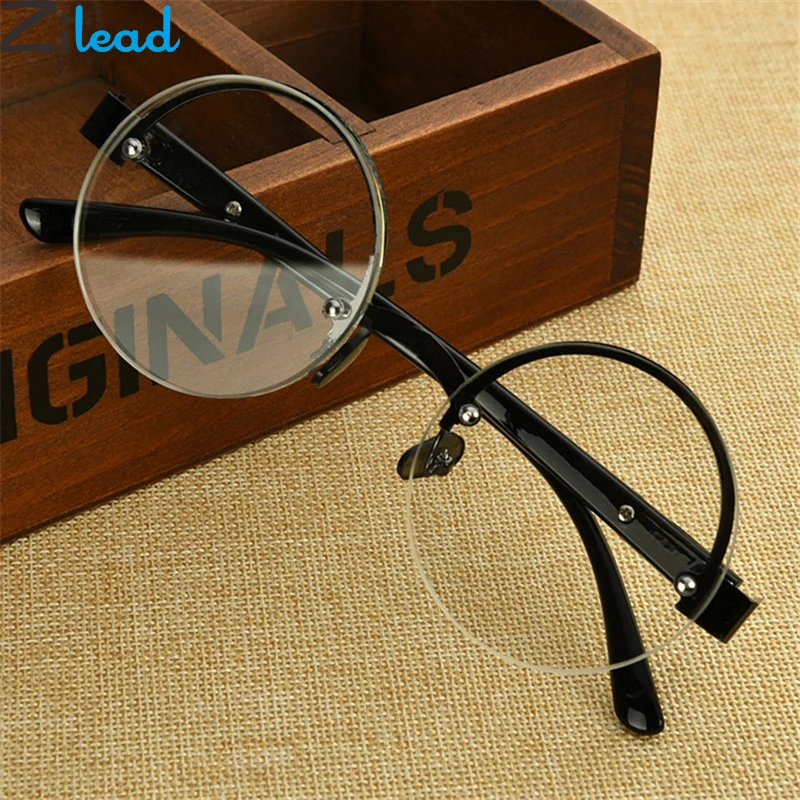 

Zilead Retro Half-frame Round Reading Glasses Brand Myopic Lens Eyewear Glasses Presbyopia +1.0 +1.5 +2.0 +2.5 +3.0 +3.5 +4.0