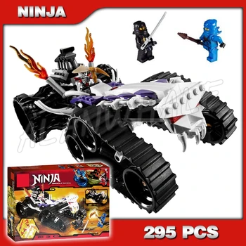 

295pcs Ninja Turbo Shredder Golden Scythe Silver sword 9732 Building Blocks Model Toys Spinjitzu Dojo Compatible with Lago