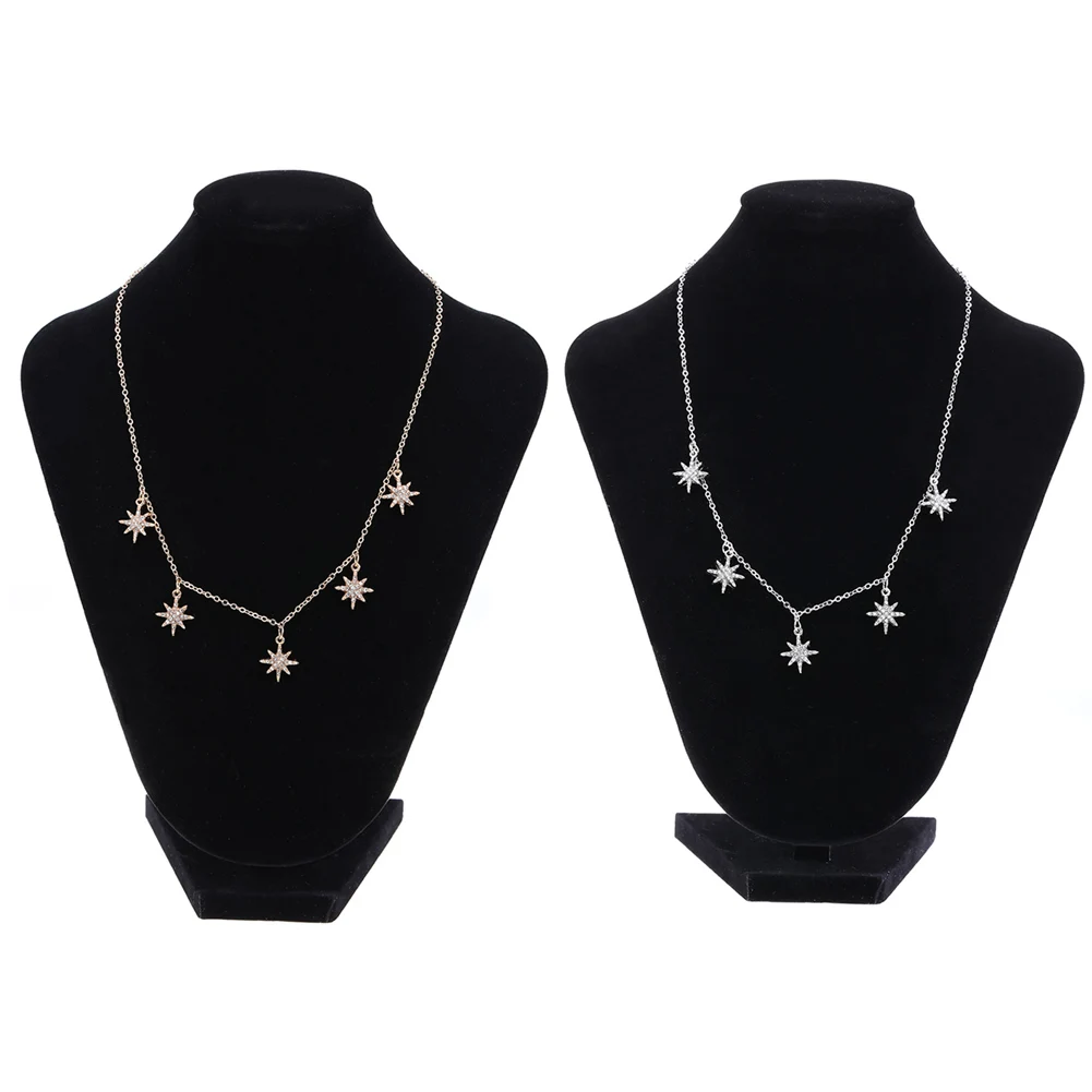 Simple Star Shape Choker Necklaces for font b Women b font Metal Stars Pendant Fashion font