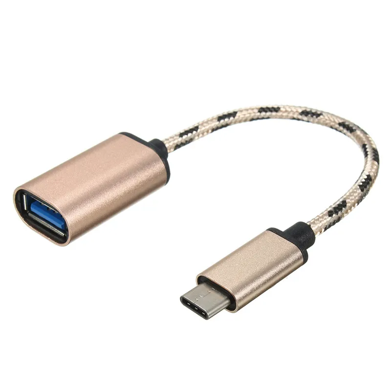 

USB-C 3.1 Type C Male To USB 3.0 Female Nylon Braided Adapter Sync Data Charger OTG Cable Converter For Phone Laptop For Macbook