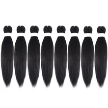 Pre Stretched Braiding Hair 24inch 1 Packs/Lot Professional Itch Free Low Temperature Synthetic Fiber Crochet Hair(#1B) Pre Stretched Braiding Hair 24inch 1 Packs/Lot Professional Itch Free Low Temperature Synthetic Fiber Crochet Hair(#1B)