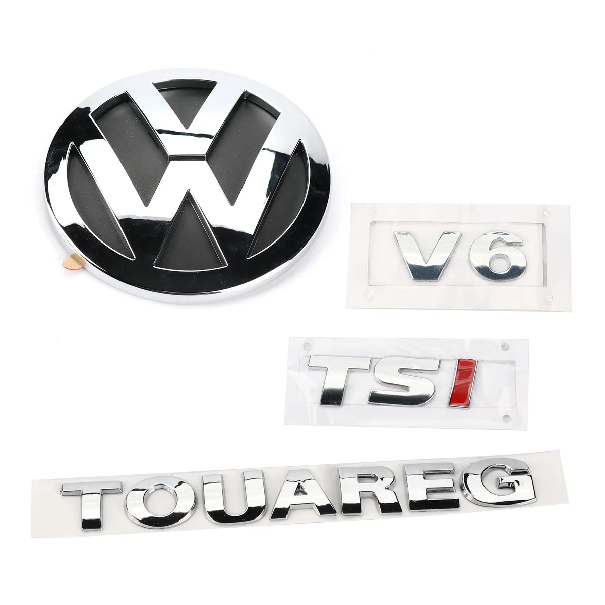 Хромированная Задняя эмблема багажника V6 TSI TOUAREG 1 комплект для VW Touareg 2003-2010 7L6 853 630 A