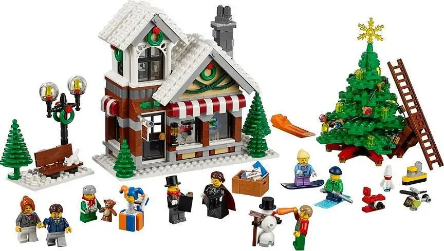 

Compatible Legoe creator 10249 Lele 39015 945pcs Winter Toy Shop Figure building blocks Bricks toys for children