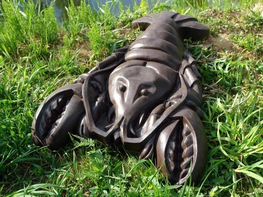

Plastic molds for concrete for garden Decor Crayfish Plaster Stone Tiles ABS Plastic Decor Garden and Home
