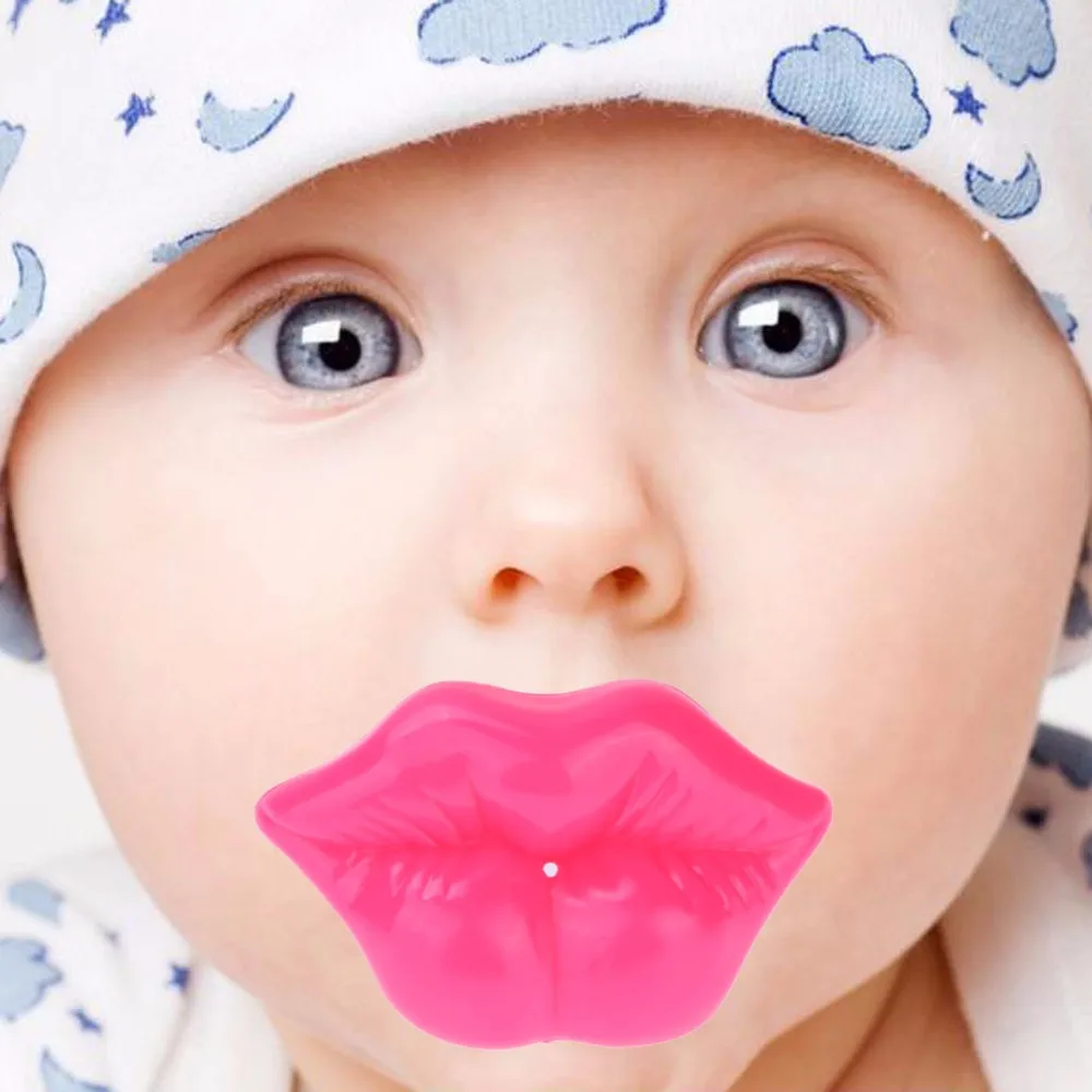 Infants Newborn Cute Lip Shaped Dummy Pacifier Nipples Teether Soother