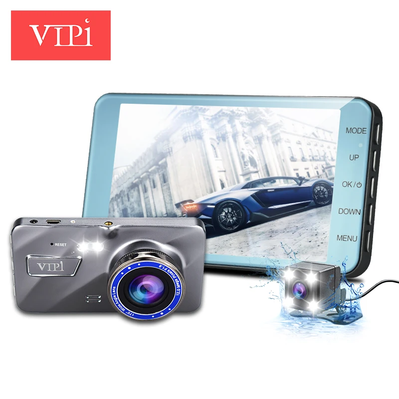 Мини 4 0 &quotips Двойной объектив Автомобильный авто DVR Камера автомобили цифровые