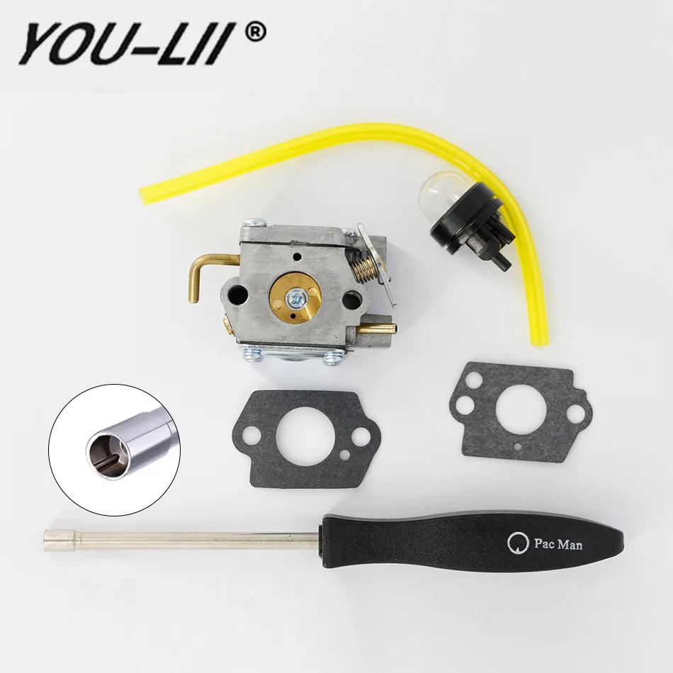 YOULII OEM FOR Walbro WT827 CARBURETOR Ryobi Ryan Trimmers Zama C1U P10A C1U P14A WT 454