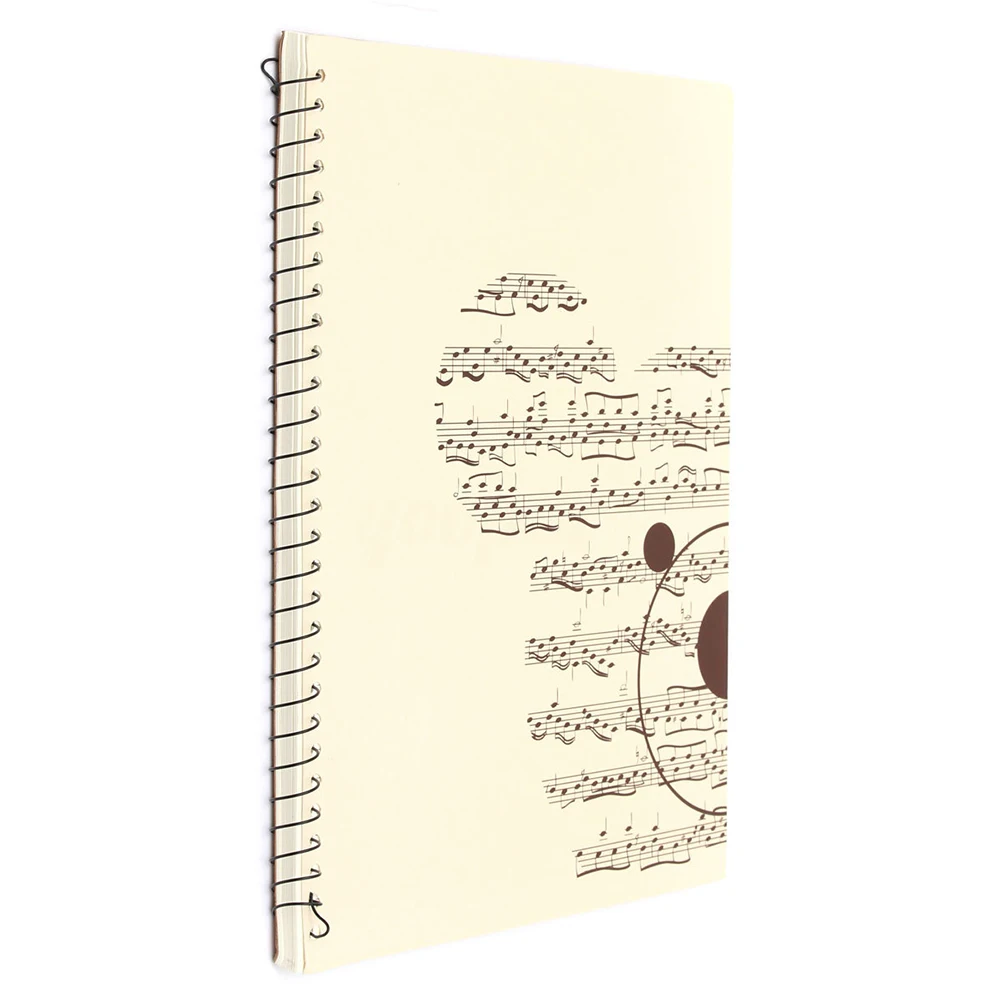 5 шт. 50 страниц маленький медведь музыкальный лист рукопись бумага Stave нотации тетрадь спираль связаны