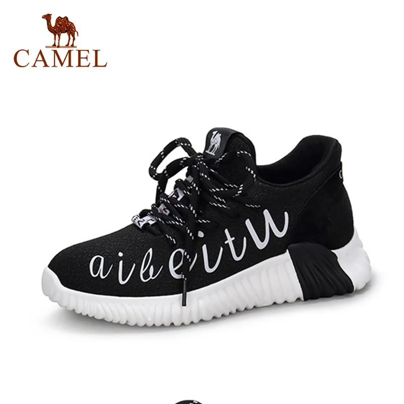 CAMEL Spring New Fashion Women Casual Shoes For Ladies Leisure Retro Mesh Comfort Casual White Shoes Med Wedges Beathable Shoes