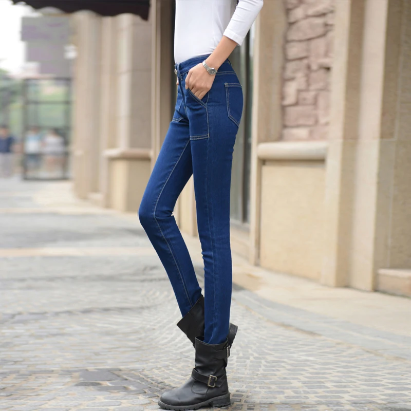 

Slim harem pants retro high waist jeans New2019 autumn and winter tight high elastic jeans black sexy fashion women's jeans