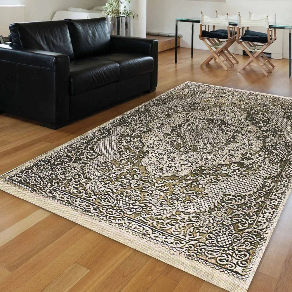 Else коричневый серый турецкий этнический аутентичный винтажный 3d принт Противоскользящий килим моющийся декоративный ковер в богемном стиле