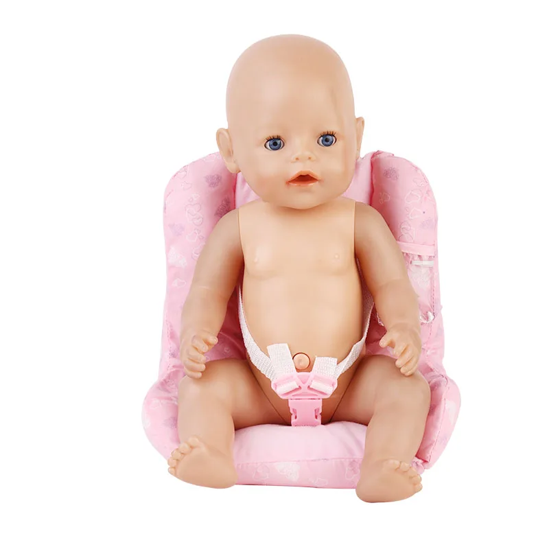 Baby Born font b Doll b font Cotton Safety Seats Pink Fit 43cm Zapf Baby Born