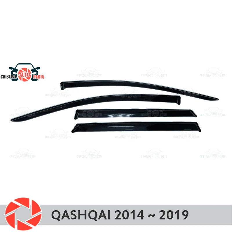 Дефлектор окна для Nissan Qashqai 2014-2019 защита от дождя и грязи Стайлинг автомобиля
