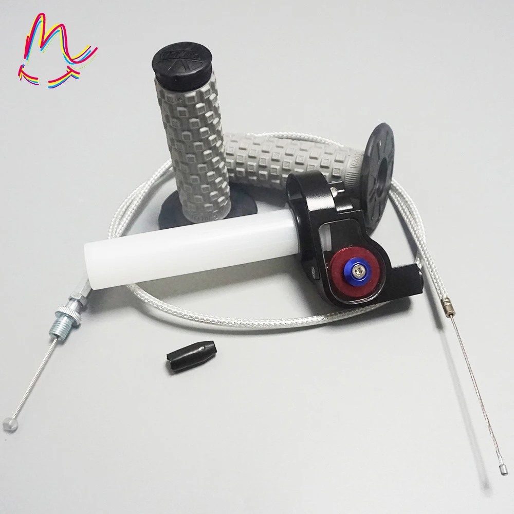 

5 Colors Rubber Transperent Throttle Quick Twister Throttle Cable Grip Fit IRBIS TTR Accelating Pump Carburetor 0805