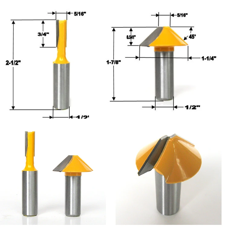 2 шт. 1/2 "SH окна гриль Muntin/стоечно Фасонная фреза Набор бит Деревообработка резак шипорезный Станок для деревообрабатывающих инструментов